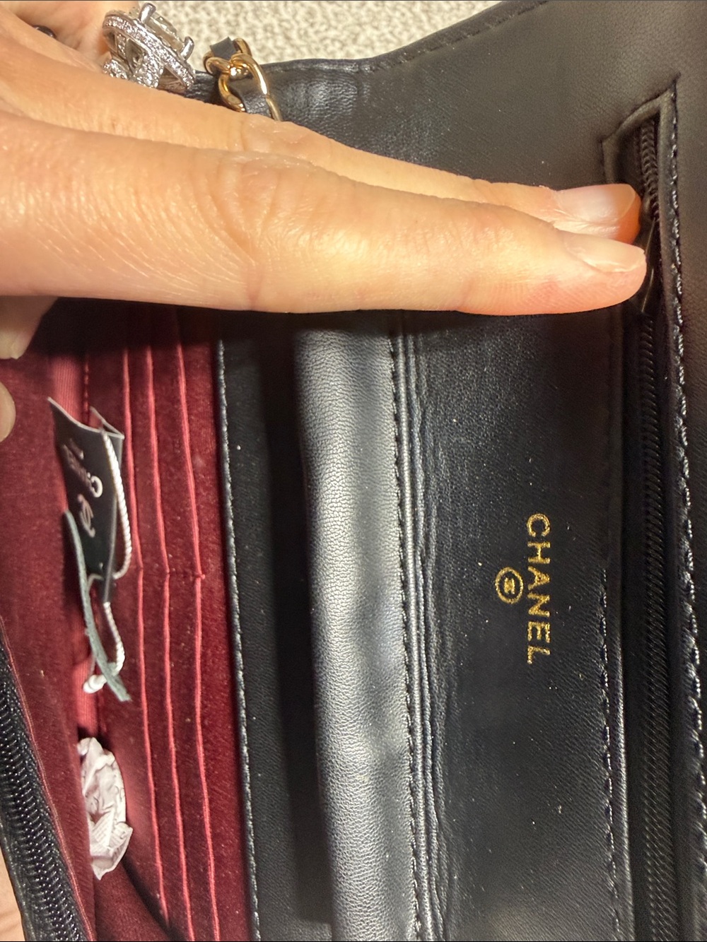 CHANEL Black Quilted Mini Wallet-on-Chain with Gold Hardware - Picture 5 of 5
